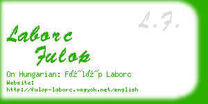 laborc fulop business card